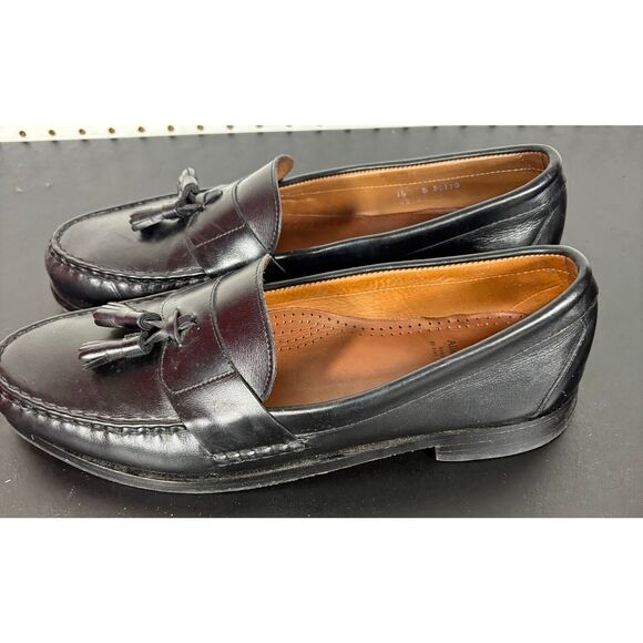 Allen Edmonds SCHREIER Black Leather Tassel Loafers size 14 main image 9